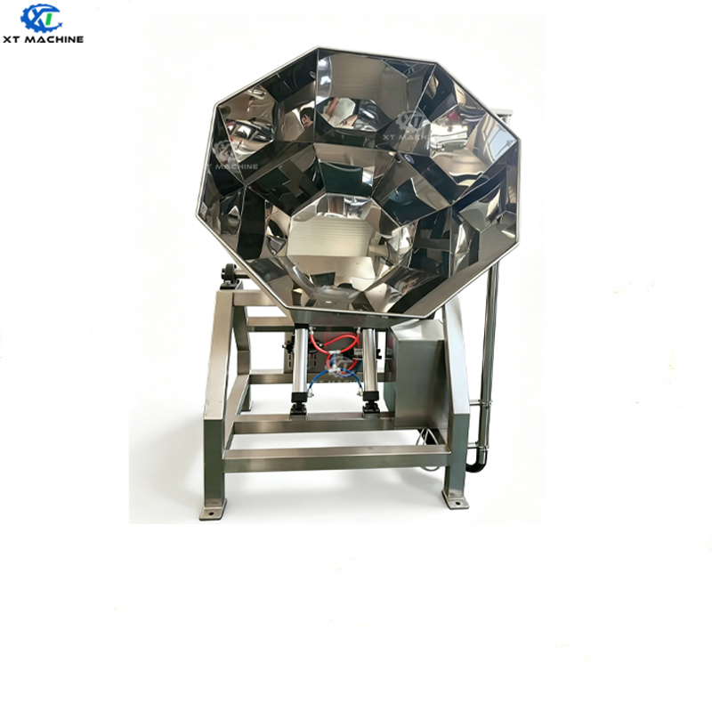 Food Grade Stainless Steel Octagonal Snack Seasoning Machine Drum Food Flavoring Machine
