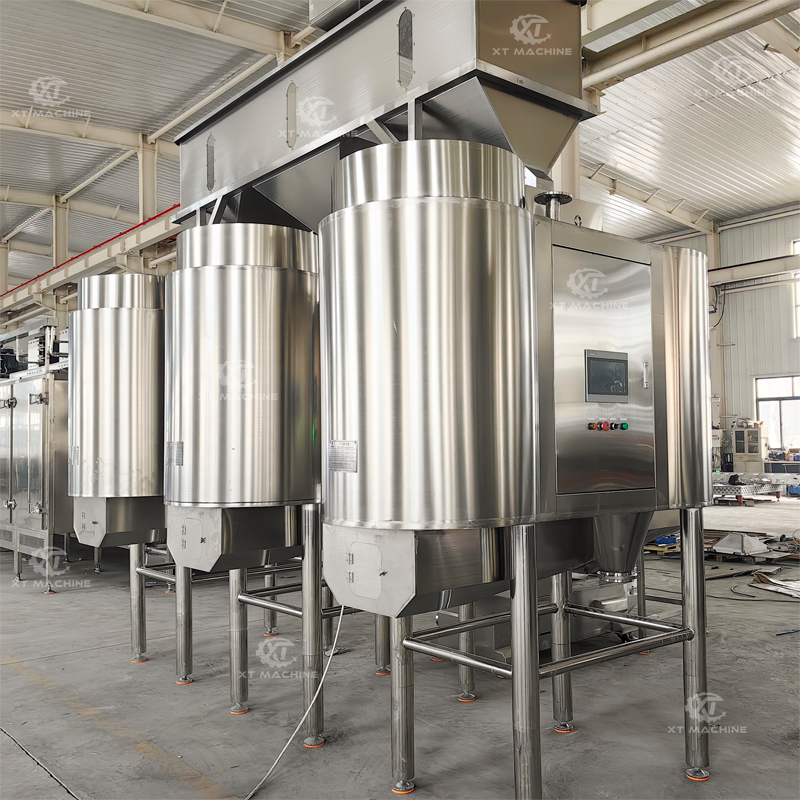 SUS304 Fully Automatic Roasted Peanut Blanching Machine Hazelnut Peeler PLC Control - Image 4