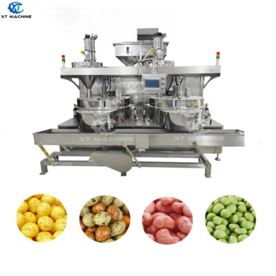 High Efficiency Stainless Steel Fish-skin Peanuts Coating Machine Dough Coated Nut Snacks Making Machine