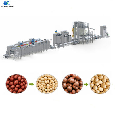 High Blanching Rate Whole-Kernel Blanched Peanut Hazelnut Production Line Peanut Processing Machine