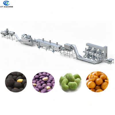 Commercial Use Fully Automatic Fried Flour-coated Peanut Making Machine Fried Corn Nuts Production Line