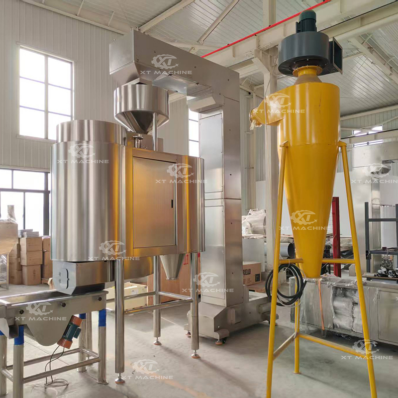 SUS304 Fully Automatic Roasted Peanut Blanching Machine Hazelnut Peeler PLC Control - Image 2