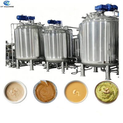High Quality Peanut Almond Butter Mixing/Cooling Tank SS304 Industrial Emulsifying Mixing Tank