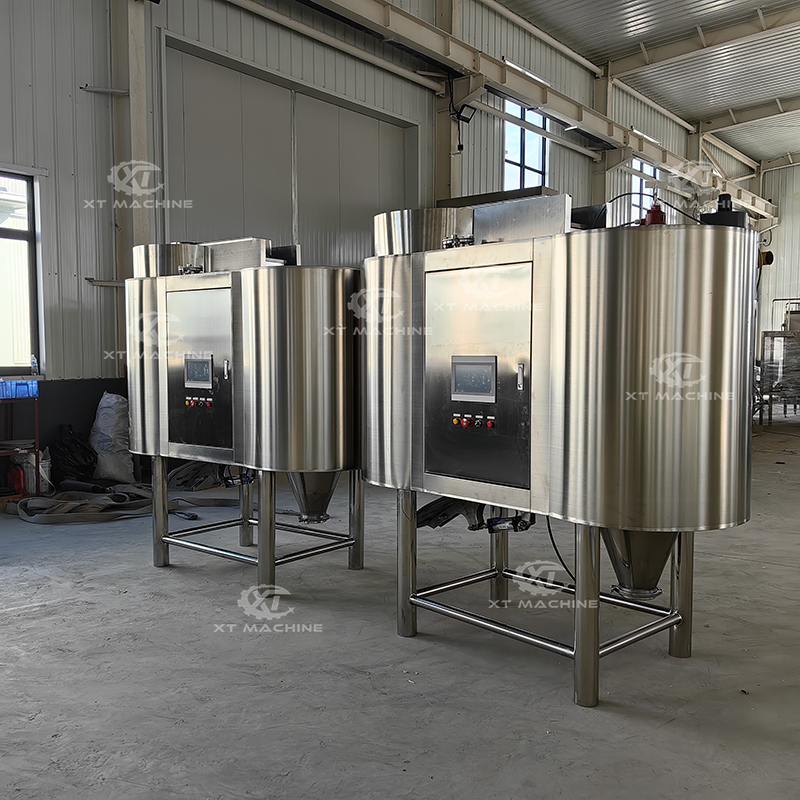 SUS304 Fully Automatic Roasted Peanut Blanching Machine Hazelnut Peeler PLC Control - Image 3